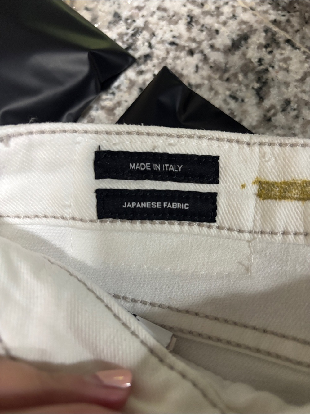 R13 Boy Straight Leg Mid rise Ankle Jeans in Bale White SZ 26 Made in Italy - Picture 6 of 9